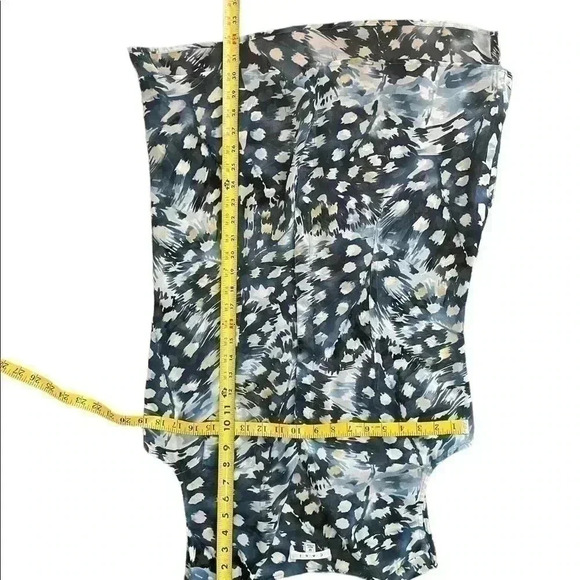 CAbi Avery Blue Yellow Button Tunic Top M - Picture 2 of 2